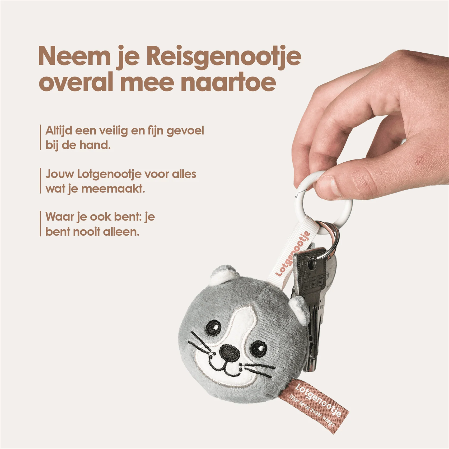 Reisgenootje Sleutelhanger Kat - Image 3